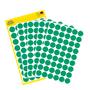 Label, 12 mm, circular, AVERY ZWECKFORM, green, 270 label/pack